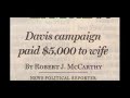 Jack Davis' Bribe Money