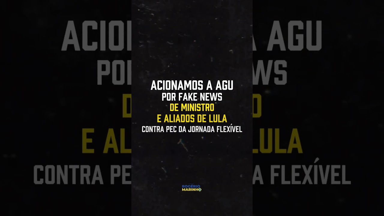 Acionamos a AGU contra fake news de Boulos e aliados de Lula sobre a PEC da Jornada Flexível