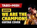 Queen - We Are The Champions (Acoustic Guitar Cover with TAB & Guitar Lessons)