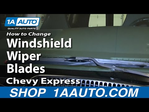 How To Change Windshield Wiper Blades Chevy Express GMC Savana