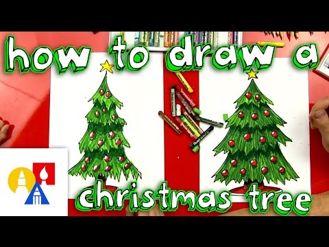 how to a draw a christmas tree