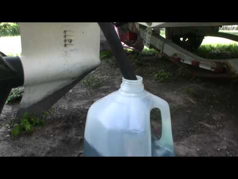how to drain snowmobile gas tank