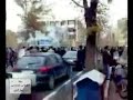 سنگربندي خيابان توسط مردم تهران