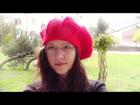 Baskenmütze Barett Häkelanleitung Schachenmayr Bravo Mezzo
