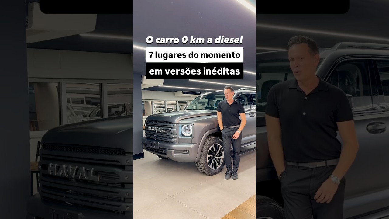 O carro 0km a diesel 7 lugares do momento em versões inéditas