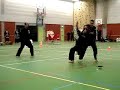 Kenpo weapon technique, self defense fighting