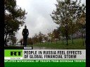 Russians feel impact of financial crisis