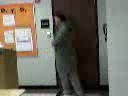 run across desks at school lol