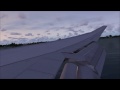 A Boeing 747 landing at the JFK airport in New York City seen from a passenger's seat. This is a video request from plodgeface.