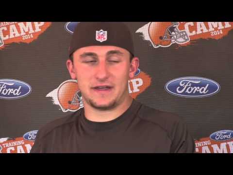 Cleveland Browns Johnny Manziel says he is living his dream playing in the NFL