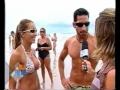 Gustavo Sarti na praia com o Hoje em dia