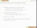 google tech talks
november 21, 2006

abstract

terracotta dso acts like network attached memory, sharing critical parts of the jvm heap across servers. this allows multiple servers to act together in a cluster.

the presenter, ari zilka, is the founder of terracotta technologies, http://www.terracottatech.com/ . he has also served as entrepreneur-in-residence at accel partners and as chief architect for walmart.com, focusing on performance management and operations cost-saving measures, with earlier engagements as a consultant at sapient and pricewaterhousecoopers.  credits: speaker:ari zilka