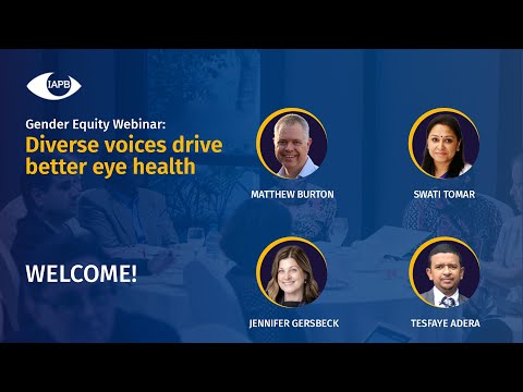Genre Equity Webinar: Diverse voices drive better eye health