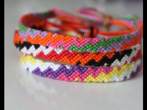 como hacer una pulsera de zig zag arcoiriz tutorial macrame how to make