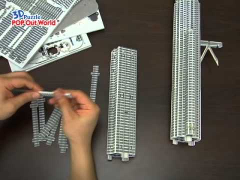 how to draw klcc twin tower