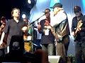 john goodman, dale hawkins, emmylou harris, delbert mcclinton, charlie, mccoy, mark farner, rusty young, jim messina, lenny leblanc, phil keaggy, gary nicholson, james burton, phil chen and several other great players jam on the closing song for this great cause. i apologize for the bad audio but i suppose it was overmodulated in the small microphone.