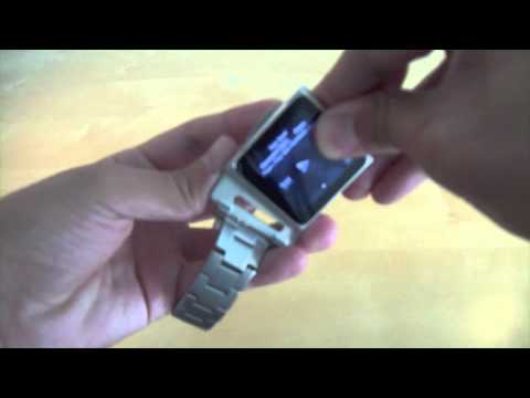 nano watch band - (BE SURE TO WATCH IN 1080p!) One of the most expensive watchbands for the 6th generation ipod nano retailing for 70$ (dollars), but is it truly worth it? The...