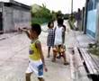 my son Geomar Angelo with his playmates