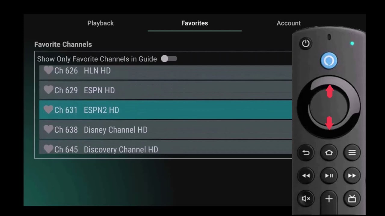 Amazon Settings Menu Favorites Add New Device