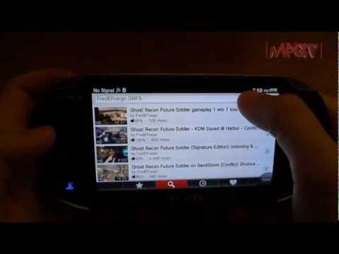 how to get youtube on a ps vita