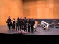 concierto fin de curso 2006/07 del conservatorio ataulfo argenta en el palacio de festivales de santander (cantabria) interpretaci�n del quinteto de camara de grado medio
_____________________

interpretes:

trompeta: patricia mijares
saxof�n: javier ruiz
piano: daniel quevedo
contrabajo: alex zabala
percusi�n: guillermo odriozola
_____________________

obras:
 - cantaloupe island (herbie hancock)
 - chucho (paquito d'rivera)
