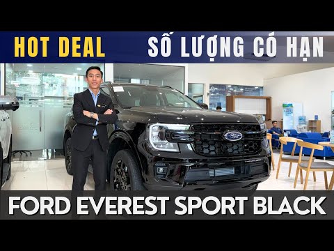 FORD EVEREST SPORT: PHIÊN BẢN FULL BLACK EDITION HOT DEAL GIAO NGAY