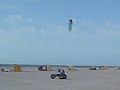 kite buggys on the beach