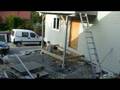 Time-lapse building house entry