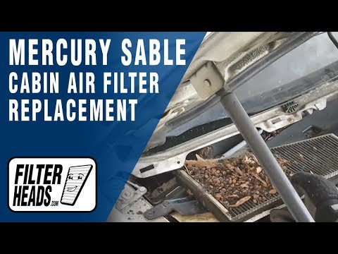 Cabin air filter replacement- Mercury Sable