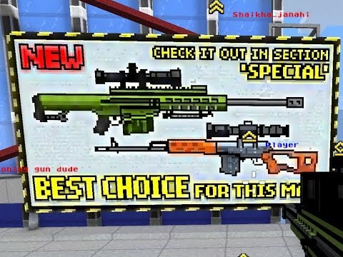 Pixel Gun 3D - Sniper Rifles - Brutal Headhunter Vs. Guerilla Rilfe iOS Review (iPhone/iPad)