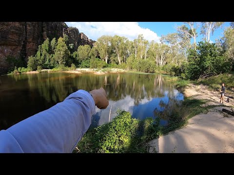 Stalked By Crocodile while Fishing Remote Billabongs!