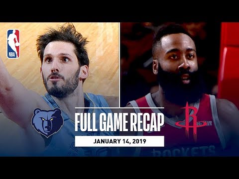 Video: Full Game Recap: Grizzlies vs Rockets | James Harden Goes Off For 57 Points