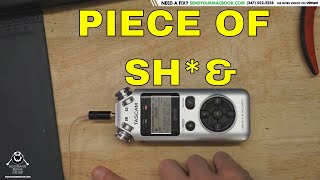 The Tascam DR-05 audio recorder is a horrible devi