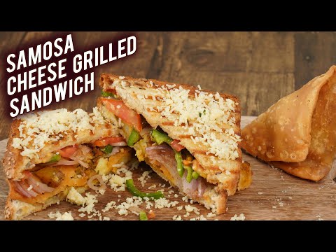 SAMOSA CHEESE GRILLED SANDWICH | How To Make Samosa Cheese Grilled Sandwich | Samosa Cheese Sandwich