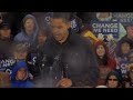 Barack Obama rallies crowd in 39 degree rain at Widener, PA one week before the election - part 4 Barack Obama rallies crowd in 39 degree rain at Widener, PA one week before the election - part 4