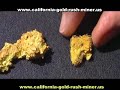 Gold Nuggets - Crystalline gold - California gold nuggets