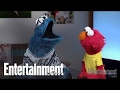 Elmo and Cookie Monster visit Entertainment Weekly