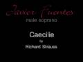 Richard Strauss - Cäcilie - Javier Fuentes - male soprano
