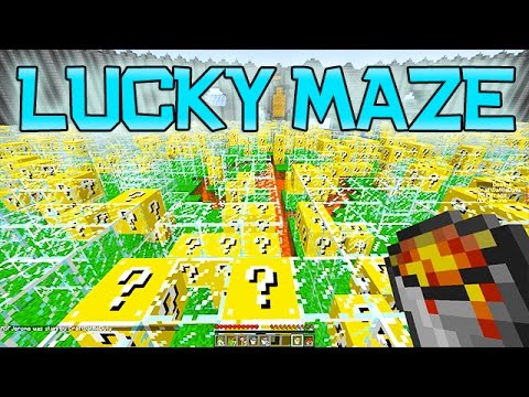 LUCKY BLOCKS MAZE MOD HEROBRINE'S CASTLE CHALLENGE - MINECRAFT MODDED MINI-GAME!