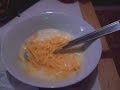 Crazy chef gets passionate over cooking an omelette, funny.