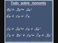 Monomios introducción Monomios introducción