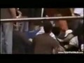 mma fighter gets attacked by crowed