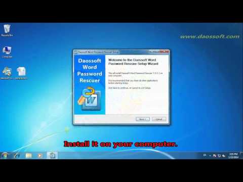 how to provide password to ms word 2007