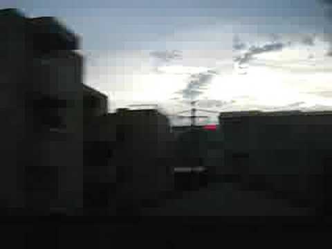 夕暮れの名古屋を出発