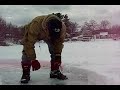 Ice fishing on Freeman Lake