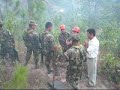 control de incendio forestal en celaque