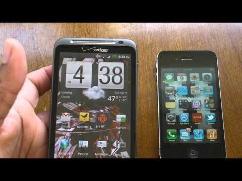 HTC Thunderbolt vs. iPhone 4 (Best Phone on Verizon) Part 1