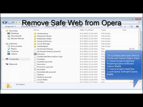 how to remove by safe web