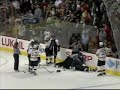 Ben Eager hits Zdeno Chara and elbows Aaron Ward