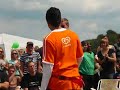 Eismann auf Rutschbahn Hurricane 2008